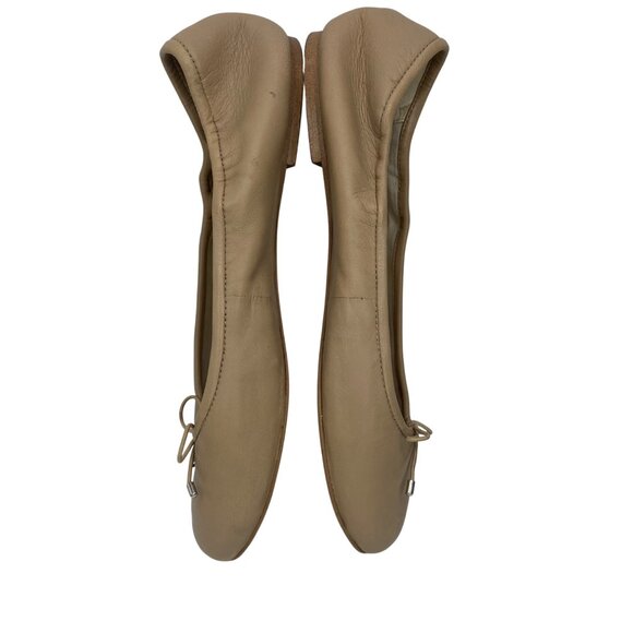 Sam Edelman Classic Felicia Tan Leather Round toe Ballet Flats Women’s size 10 - Picture 6 of 12